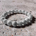 White Howlite Bracelet – Calm & Rest (10mm)