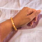Yellow Jade Stackable Bracelet 6mm