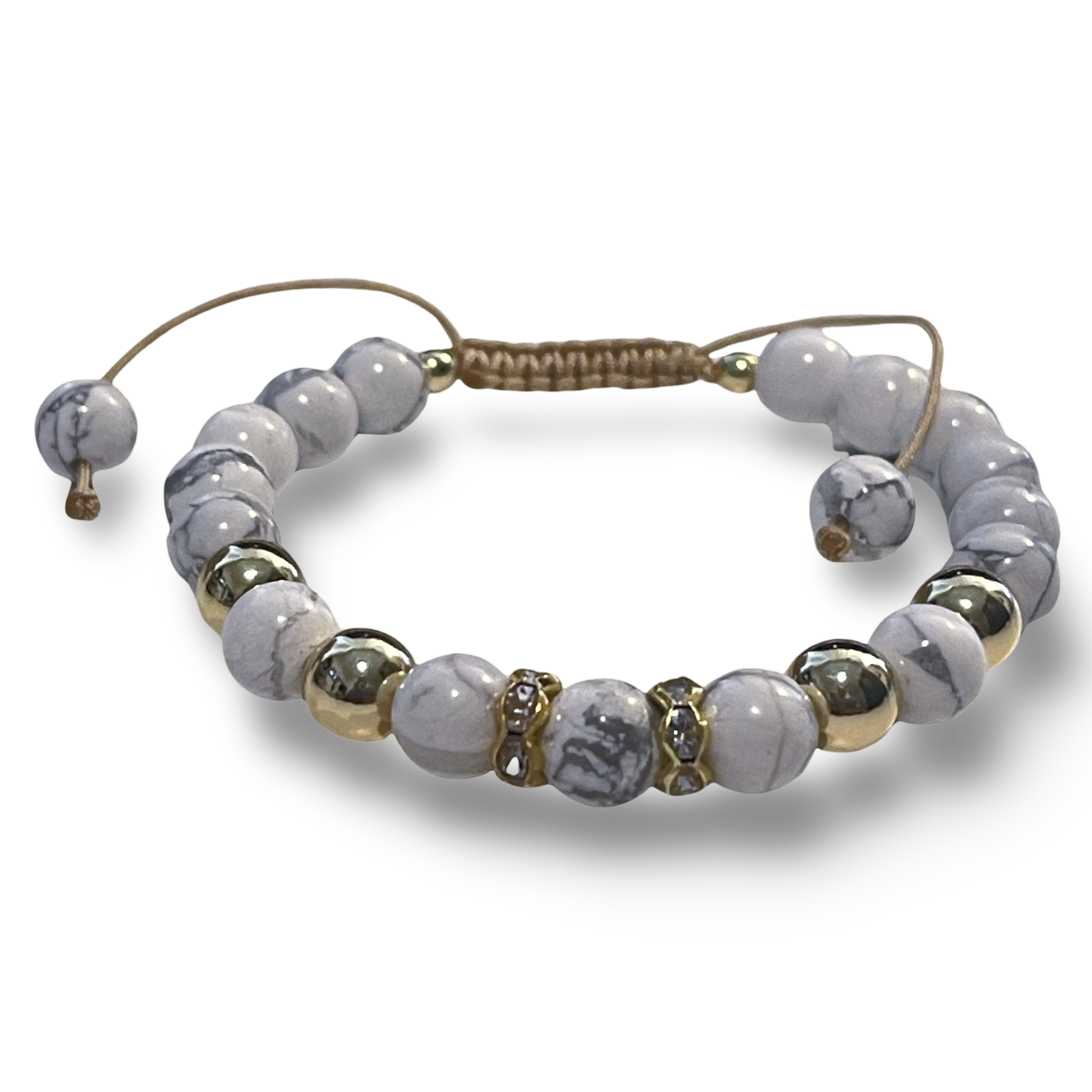 White Howlite Bracelet Calm & Clear - 8mm