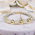 Clear Path Clear Quartz Adjusutable Bracelet 8mm