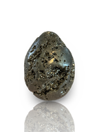 Natural Pyrite Druzy Egg – Ground & Protect