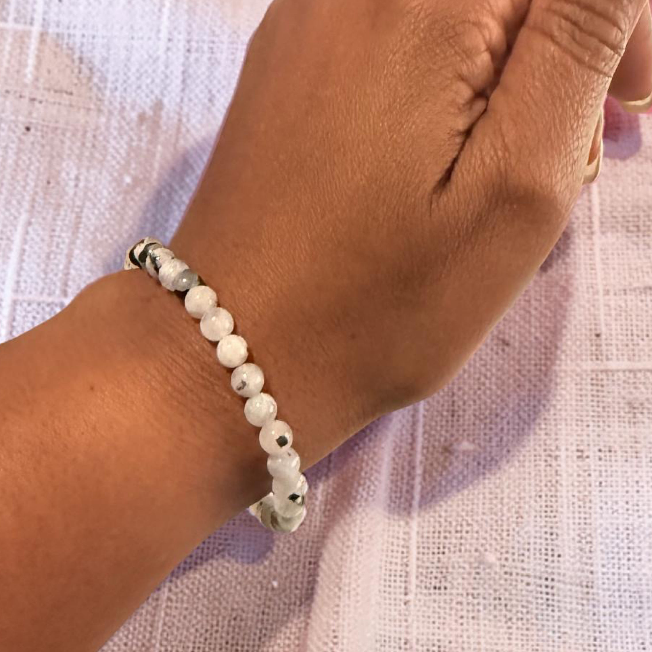 Moonstone Stackable Bracelet 6mm