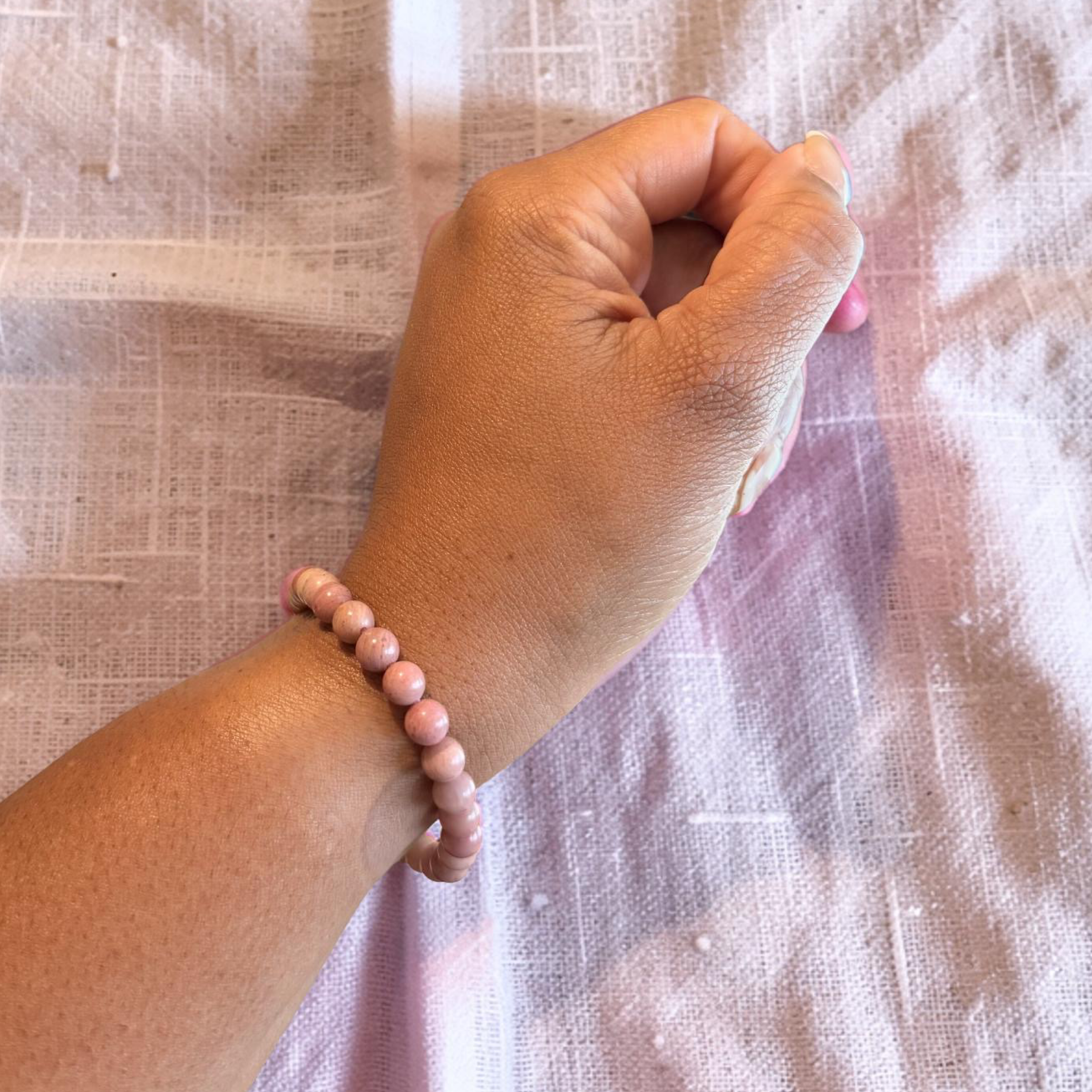 Rhodonite Stackable Bracelet 6mm