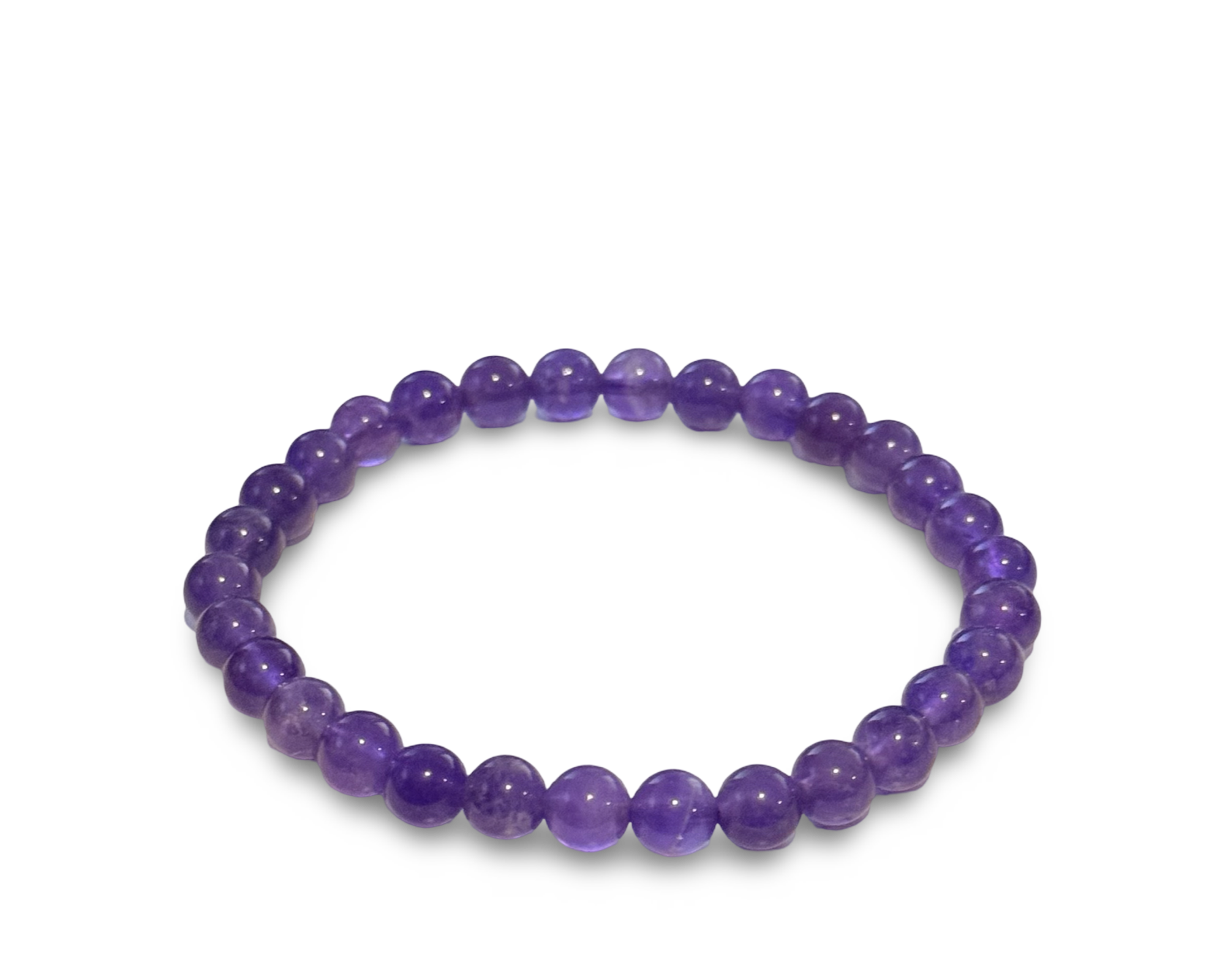 Amethyst Stackable Bracelet 6mm