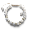White Howlite Bracelet Calm & Clear - 8mm