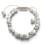 White Howlite Bracelet Calm & Clear - 8mm