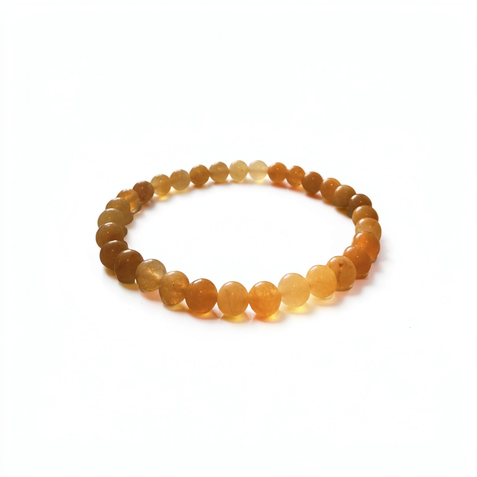 Yellow Jade Stackable Bracelet 6mm