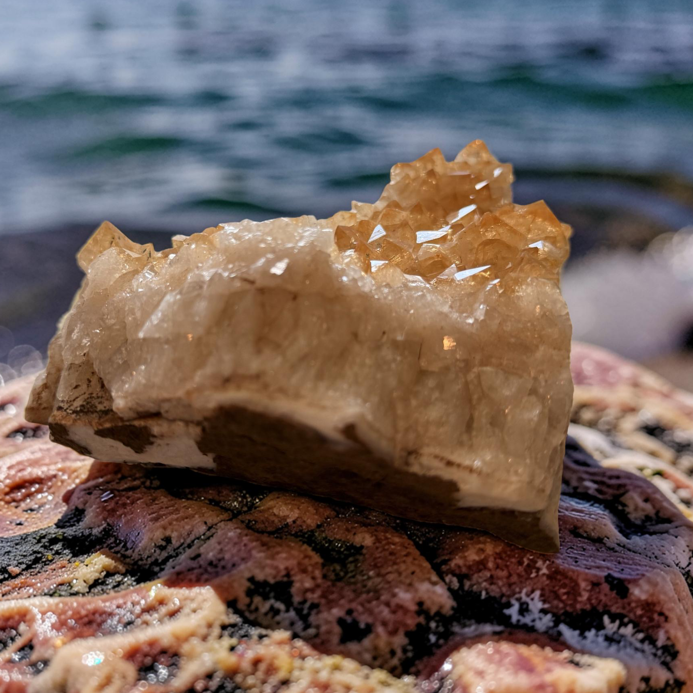 Natural Citrine Cluster