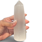Selenite Prism Pointed Tower