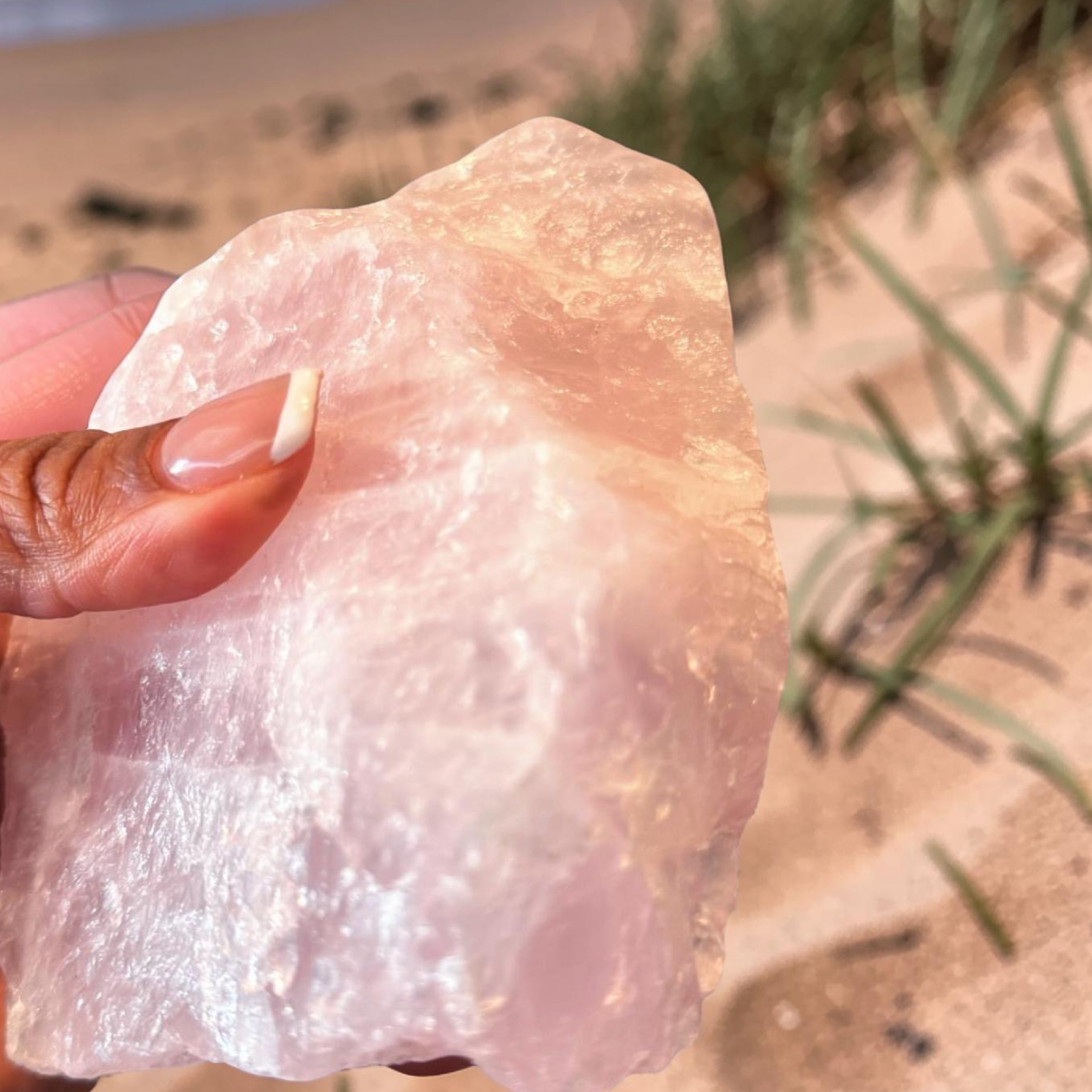 Raw Rose Quartz Chunk