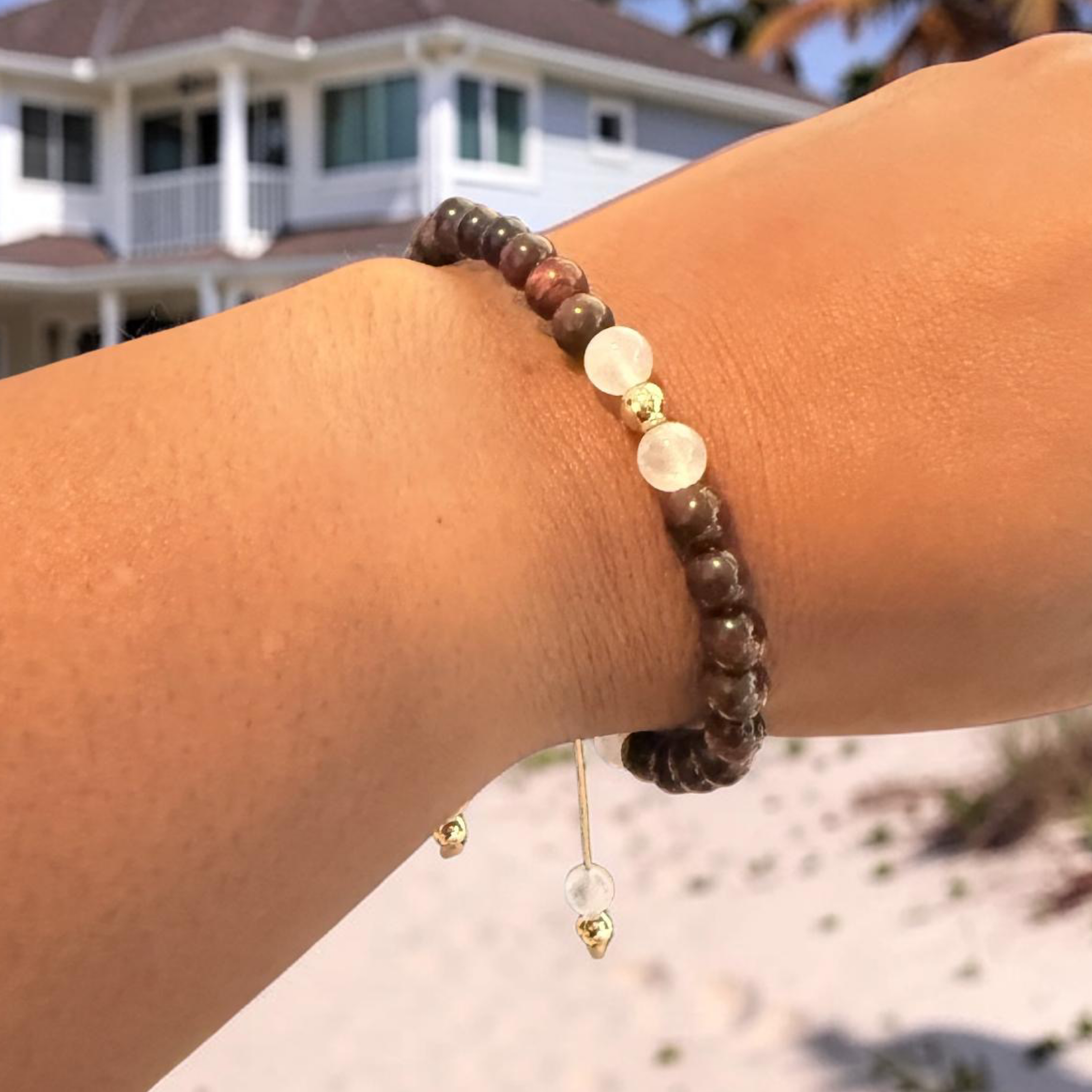 Red Tiger’s Eye & Rose Quartz Bracelet 6mm