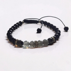Grounded & Guided Bracelet - Black Tourmaline, Labradorite, and Hematite 6mm