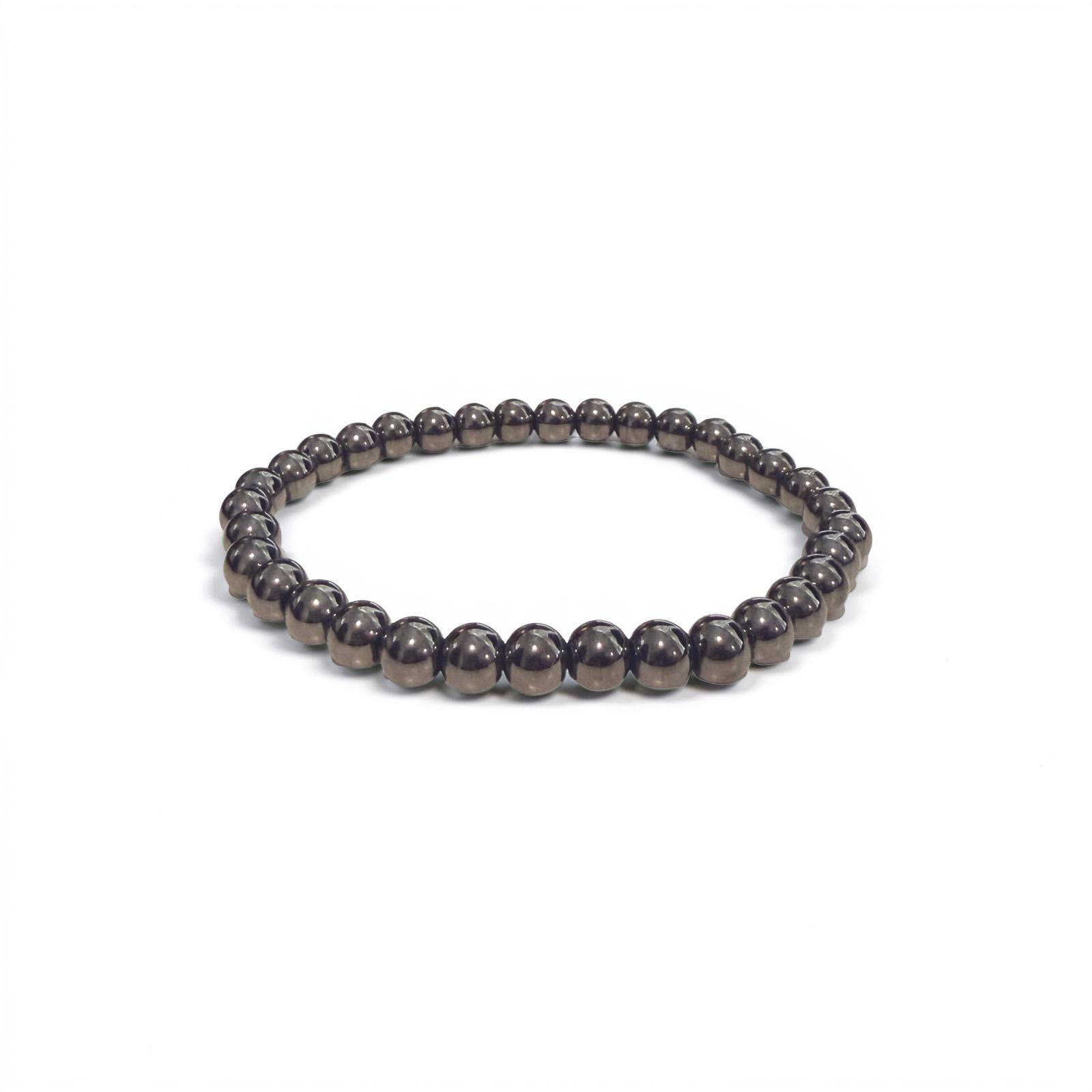 Hematite Stackable Bracelet - Grounding & Focus 6mm