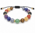 7 Chakra Inspired Adjustable Bracelet 10mm