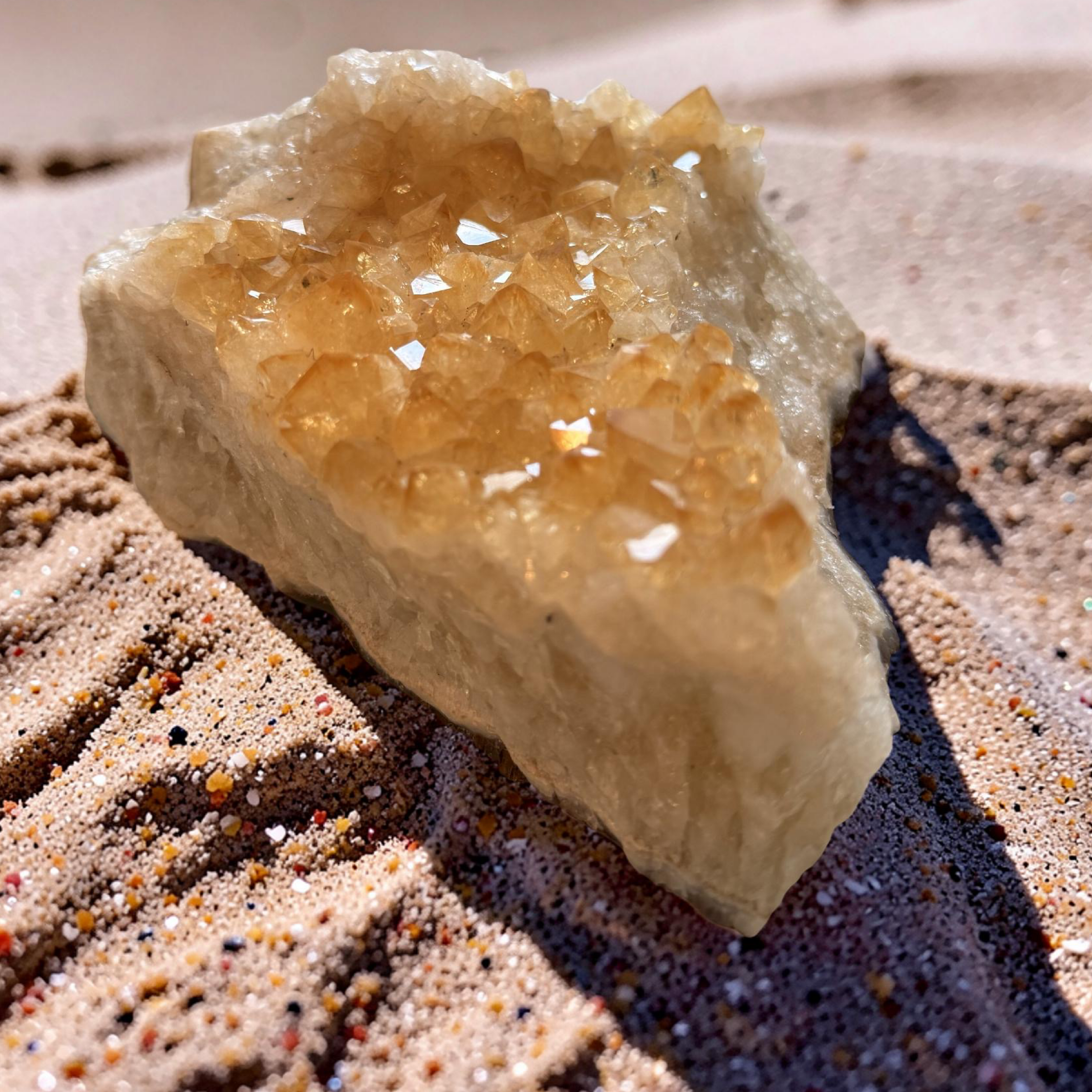 Natural Citrine Cluster