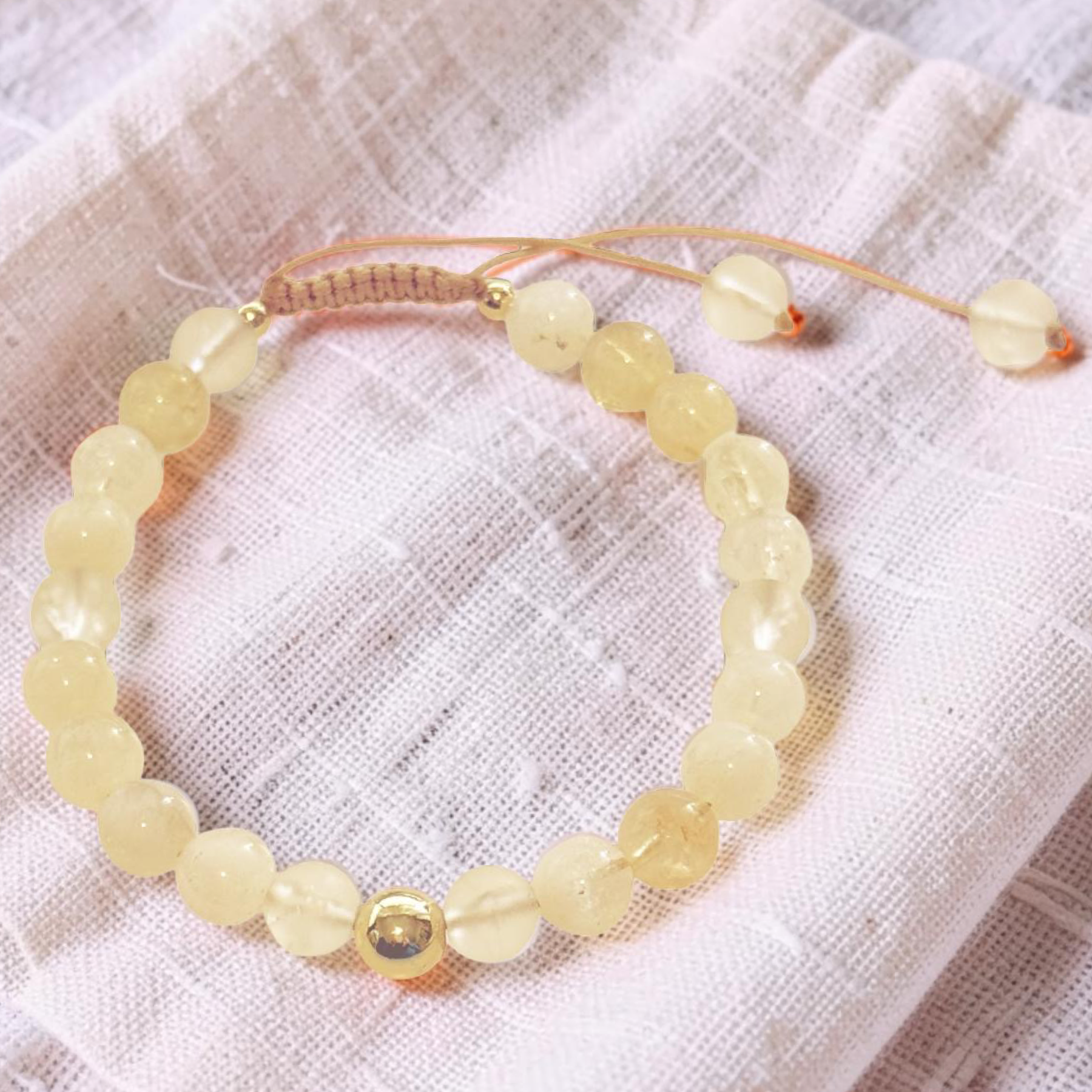 💛 Golden Path Citrine Bracelet (8mm)