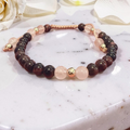 Red Tiger’s Eye & Rose Quartz Bracelet 6mm