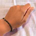 Black Obsidian Stackable Bracelet 4mm