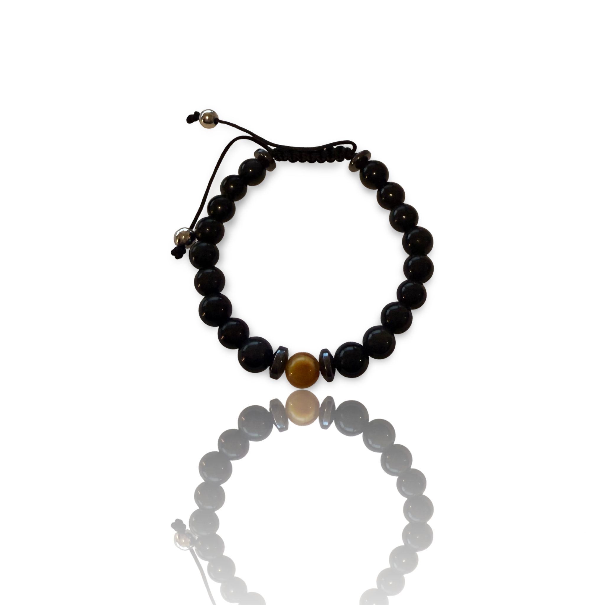 Tiny Triple Protection - Black Tourmaline, Golden Tiger’s Eye & Hematite 6mm