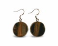 Tiger’s Eye Circle Drop Earrings