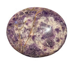 Chevron Amethyst Palm Stone~ Spiritual Growth & Protection