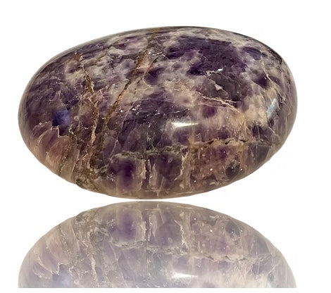 Chevron Amethyst Palm Stone~ Spiritual Growth & Protection