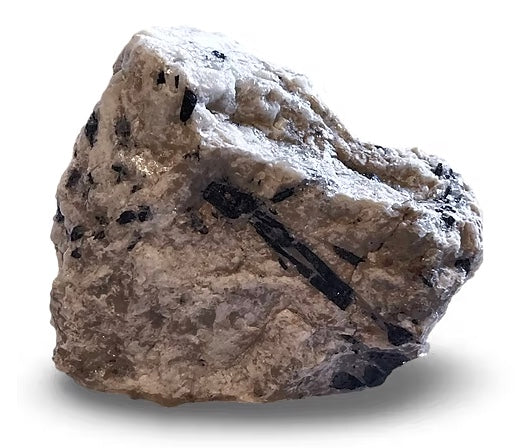 PEGMATITE (Igneous Rock w Black Tourmaline) Protection & Grounding 2pc Stone Set