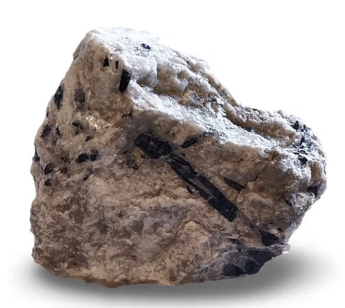 PEGMATITE (Igneous Rock w Black Tourmaline) Protection & Grounding 2pc Stone Set
