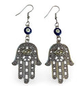 Hamsa & Evil Eye Protection Earrings