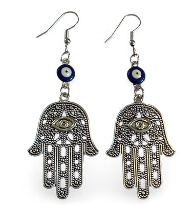 Hamsa & Evil Eye Protection Earrings