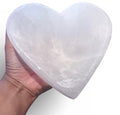 Heart Shaped Selenite Bowl - 6 Inch