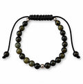 Black Obsidian Kids Adjustable Bracelet 4mm