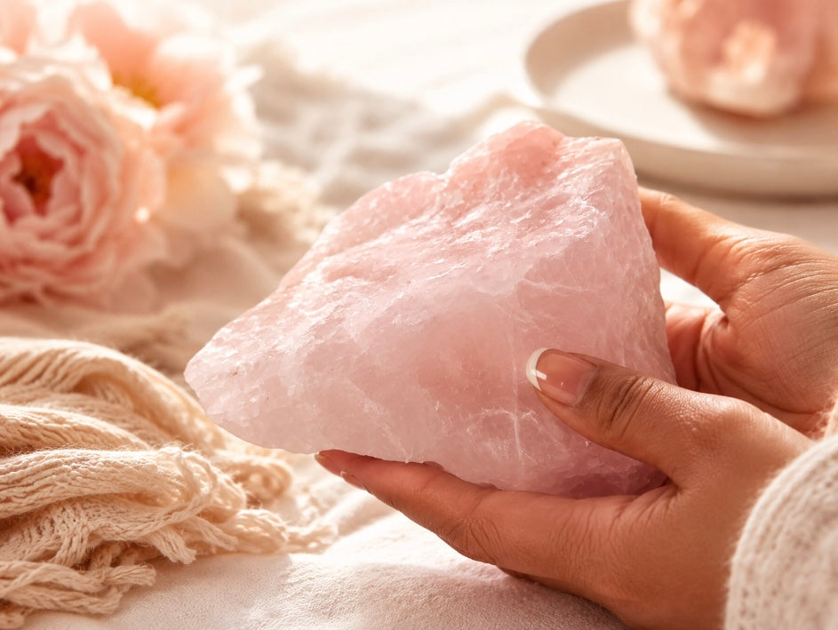 Raw Rose Quartz Chunk